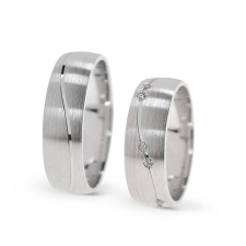  KARIKAGYŰRŰ PÁRBAN 14K ARANY 11 GR, GYÉMÁNT KŐVEL gyűrű