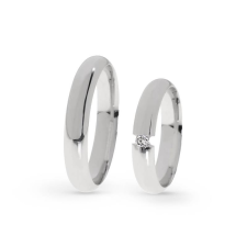  KARIKAGYŰRŰ PÁRBAN 14K ARANY 8,8 GR, CIRKÓNIA KŐVEL gyűrű