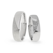  KARIKAGYŰRŰ PÁRBAN 14K ARANY 9,4 GR, CIRKÓNIA KŐVEL gyűrű