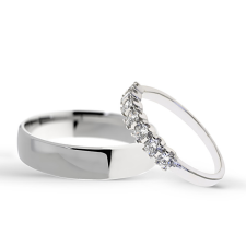  KARIKAGYŰRŰ PÁRBAN 14K ARANY , CIRKÓNIA KŐVEL gyűrű