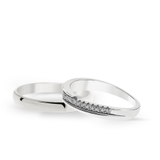  KARIKAGYŰRŰ PÁRBAN ABU DHABI 14K ARANY GYÉMÁNTOKKAL gyűrű