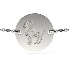  Karkötő ezüst nyaklánc modellel Kos karkötő