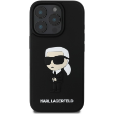 Karl Lagerfeld 3D Rubber Ikonik iPhone 16 Pro Black tok (KLHCP16L3DRKINK) tok és táska