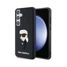 Karl Lagerfeld 3D Rubber Ikonik Samsung Galaxy S24+ Tok - Fekete tok és táska