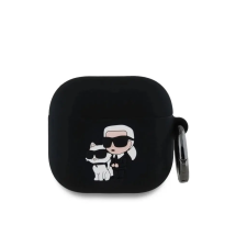 Karl Lagerfeld Apple Airpods 4 tok fekete KLA4RUNKC fülhallgató, fejhallgató tok