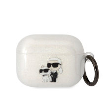 Karl Lagerfeld Apple Airpods Pro KARL LAGERFELD KLAPHNKCTGT Glitter TPU Tartó - Átlátszó fülhallgató, fejhallgató tok