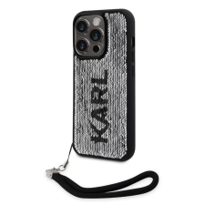 Karl Lagerfeld Apple iPhone 13 Pro tok ezüst (KLHCP13LPSQRKS) tok és táska