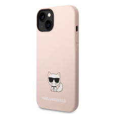 Karl Lagerfeld Apple iPhone 14 Plus KARL LAGERFELD KLHCP14MSLCTPI Liquid Silicon Hátlap - Rózsaszín tok és táska