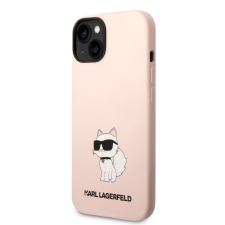 Karl Lagerfeld Apple iPhone 14 Plus KARL LAGERFELD KLHCP14MSNCHBCP Liquid Hátlap - Rózsaszín tok és táska