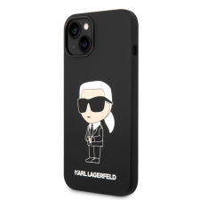 Karl Lagerfeld Apple iPhone 14 Plus KARL LAGERFELD KLHCP14MSNIKBCK Liquid Hátlap - Fekete tok és táska
