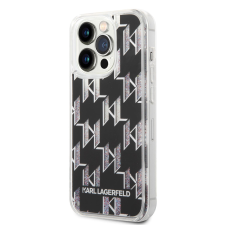 Karl Lagerfeld Apple iPhone 14 Pro KARL LAGERFELD KLHCP14LLMNMK Liquid TPU Hátlap - Fekete tok és táska
