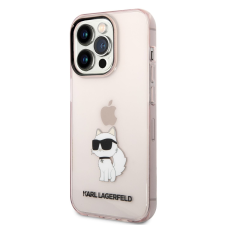 Karl Lagerfeld Apple iPhone 14 Pro Max KARL LAGERFELD KLHCP14XHNCHTCP TPU Hátlap - Rózsaszín tok és táska