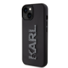 Karl Lagerfeld Apple iPhone 15 KARL LAGERFELD KLHCP15S3DMBKCK Glitter Hátlap - Fekete