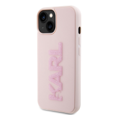 Karl Lagerfeld Apple iPhone 15 KARL LAGERFELD KLHCP15S3DMBKCP Glitter Hátlap - Rózsaszín tok és táska
