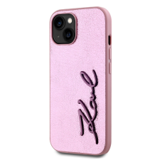 Karl Lagerfeld Apple iPhone 15 KARL LAGERFELD KLHCP15SPFMFBKMP Hátlap - Rózsaszín tok és táska