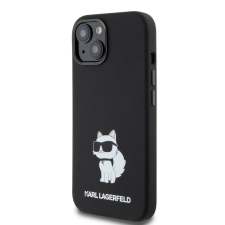 Karl Lagerfeld Apple iPhone 15 KARL LAGERFELD KLHCP15SSNCHBCK Liquid Hátlap - Fekete tok és táska