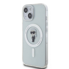 Karl Lagerfeld Apple iPhone 15 KARL LAGERFELD KLHMP15SHFCKNOT Magsafe TPU Hátlap - Átlátszó tok és táska