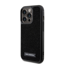 Karl Lagerfeld Apple iPhone 15 Pro KARL LAGERFELD KLHCP15LHDSPLK Hátlap - Fekete tok és táska