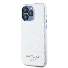 Karl Lagerfeld Apple iPhone 15 Pro KARL LAGERFELD KLHCP15LPGWCMKHG Hátlap - Világosszürke tok és táska