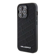 Karl Lagerfeld Apple iPhone 15 Pro KARL LAGERFELD KLHCP15LPQKPMK Hátlap - Fekete tok és táska