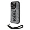 Karl Lagerfeld Apple iPhone 15 Pro Max KARL LAGERFELD KLHCP15XPSQRKS Reversible Hátlap - Fekete/Ezüst