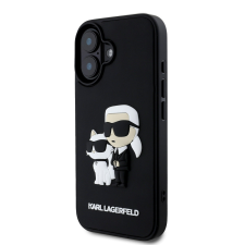 Karl Lagerfeld Apple iPhone 16 KARL LAGERFELD KLHCP16S3DRKCNK Hátlap - Fekete tok és táska