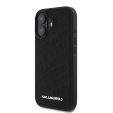 Karl Lagerfeld Apple iPhone 16 KARL LAGERFELD KLHCP16SPQKPMK Hátlap - Fekete tok és táska