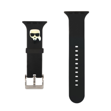 Karl Lagerfeld Apple Watch 38/ 40/ 41 mm Karl Lagerfeld Karl Head óraszíj fekete okosóra kellék