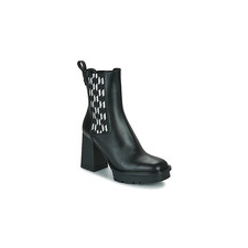 Karl Lagerfeld Bokacsizmák VOYAGE VI Monogram Gore Boot Fekete 38 női csizma, bakancs