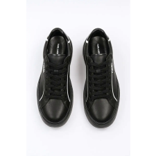 Karl Lagerfeld bőr tornacipő KRONOS 44 EU Matt fekete férfi cipő