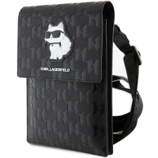 Karl Lagerfeld Case KLWBSAKHPCK kézitáska - Fekete Saffiano Monogram Choupette kézitáska és bőrönd