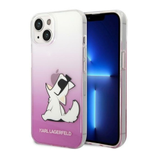 Karl Lagerfeld Choupette Fun Apple iPhone 14 Plus hátlap tok, rózsaszín tok és táska