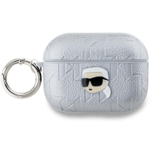  Karl Lagerfeld Embossed Karl Head AirPods Pro 2 ezüst PU tok (KLAP2PGKIPS) fülhallgató, fejhallgató tok