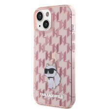 Karl Lagerfeld Eredeti előlap KARL LAGERFELD KLHCP15SHNCMKLP iPhone 15 (Monogram / rózsaszín) tok tok és táska