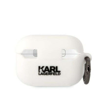 Karl Lagerfeld Eredeti tok KARL LAGERFELD KLAP2RUNIKH Apple Airpods Pro 2 (3D Sil NFT Karl / fehér) audió kellék