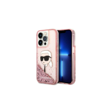 Karl Lagerfeld Glitter Karl Head Apple iPhone 14 Pro Max Tok - Rózsaszín/Mintás tok és táska