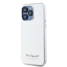 Karl Lagerfeld Grained PU Hotel RSG hátlaptok iPhone 15 Pro Max szürke tok és táska