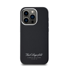 Karl Lagerfeld Grained PU Hotel RSG iPhone 14 Pro Max hátlap tok, fekete tok és táska
