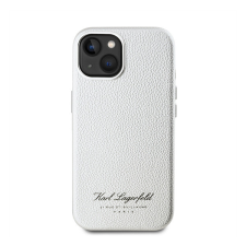 Karl Lagerfeld Grained PU Hotel RSG iPhone 15 hátlap tok, szürke tok és táska