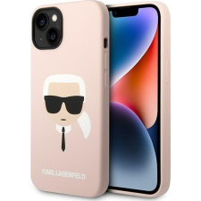 Karl Lagerfeld Head Liquid szilikon hátlap tok Apple iPhone 14 Plus, rószaszín (KLD1135) tok és táska