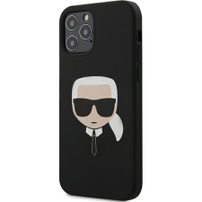 Karl Lagerfeld Head Silicone hátlap tok Apple iPhone 12/12 Pro, fekete (KLD368BLK) tok és táska