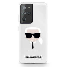 Karl Lagerfeld Head - telefontok Samsung Galaxy S21 Ultra (Transparent) tok és táska