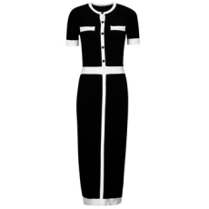 Karl Lagerfeld Hosszú ruhák CLASSIC KNIT DRESS Fekete EU L