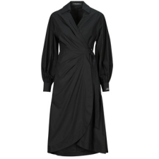 Karl Lagerfeld Hosszú ruhák WRAP SHIRT DRESS Fekete DE 38 női ruha