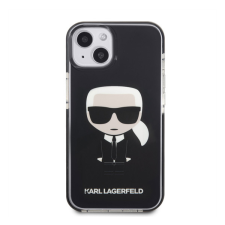 Karl Lagerfeld Ikonik hátlap tok Apple iPhone 13 mini, fekete tok és táska