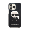 Karl Lagerfeld Ikonik hátlap tok Apple iPhone 13 Pro, fekete