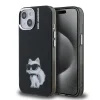 Karl Lagerfeld IML Aquarelle Choupette iPhone 15 hátlap tok, fekete