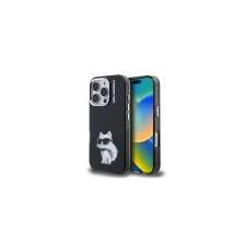 Karl Lagerfeld IML Aquarelle Choupette iPhone 16 Pro hátlap tok, fekete tok és táska