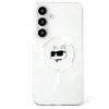 Karl Lagerfeld IML Choupette Head Samsung Galaxy S25+ átlátszó MagSafe tok