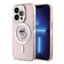 Karl Lagerfeld IML Choupette MagSafe Apple iPhone 15 Pro hátlap tok, rózsaszín tok és táska
